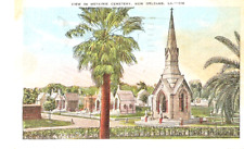 Cemetery View 1945 Postcard New Orleans La Metairie picture