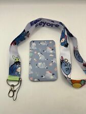 Disney's Eeyore Winnie the Pooh lanyard with card holder for pins tickets ID picture