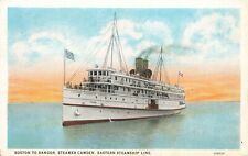 Boston To Bangor Steamer Camden Eastern Steamship Line Postcard picture