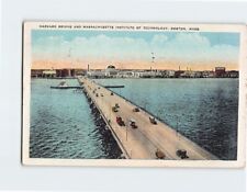 Postcard Harvard Bridge And Massachusetts Institute Of Technology Boston MA USA picture