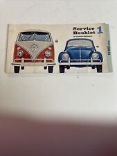 VW Volkswagen Service Booklet 1 Measures 8 By 4 Inches picture