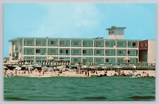 Postcard MD Ocean City Maryland Santa Maria Motor Hotel Motel On Boardwalk picture