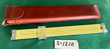 Picket 1010-ES TRIG Slide Rule, 10 inch, with Brown leather case, (S-1210) picture