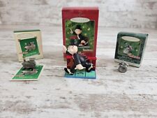 Lot of 3 Hallmark Monopoly Keepsake Ornaments Locomotive Bag of Money Board Game picture