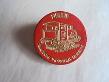 Vintage Bradford Industrial Museum Nellie Locomotive Leather Souvenir Badge Pin picture