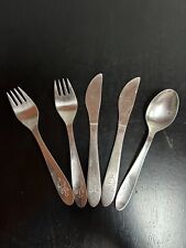 Vintage 5 pc. Stelton Child Stainless Flatware - Circus Elephant - Denmark picture