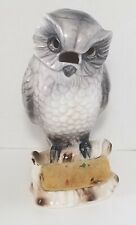 Vintage Ardalt Gray Owl Pin Cushion Eyeglass Holder Figurine Japan Sewing  picture