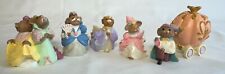 Vintage Hallmark Merry Minatures 1994 CINDERELLA lot set of 6 mice figurines picture