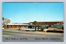 Gila Bend AZ-Arizona, Sea Shell Motel Advertising, Vintage Souvenir Postcard picture