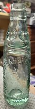 1895 FLAG Pictorial NEWARK Codd Marble 6oz Small PATENT Mineral Bottle (J410) picture