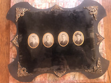 Black and Gold Framed Victorian Mourning photographs of a Young Man picture