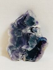 Purple, Green & Blue Fluorite Crystal Raw Slab picture