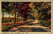 Dunseith ND-North Dakota, Scenic Greetings, Autumn Vintage Postcard picture