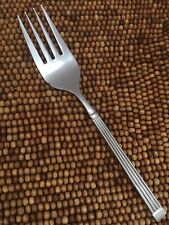 Estia OLYMPIA Korea Stainless Glossy Ridges Band MEAT SERVING FORK 8.25” picture