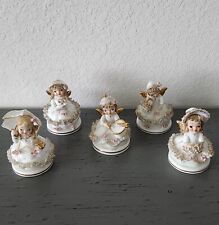 Lot Of 5 Vintage Leftons Exclusives JAPAN Hand Painted China Figurines #808B picture