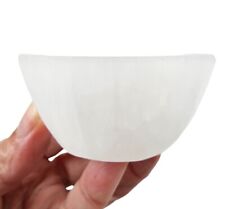 Selenite Crystal Polished Bowl Mexico 118 grams. picture