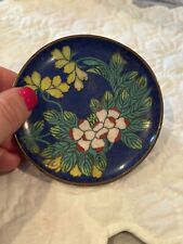 Vintage Cloisonne  Plate Floral Design Small picture