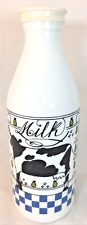 Vintage Egizia Italian Adam Wood  Milk Bottle picture