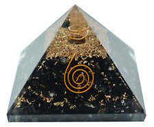 Orgonite Pyramid Black Tourmaline Healing Crystal Energy Orgone EMF Protection picture
