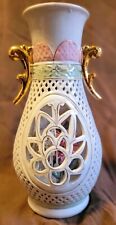 Antique Vintage Porcelain Vase Hand Made Hand-Painted  Very Rare picture