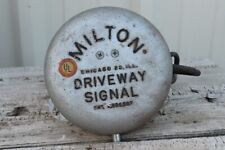 ~~~ VINTAGE MILTON DRIVEWAY SIGNAL BELL WITH GUTS AND CORD UNTESTED ~~~ picture
