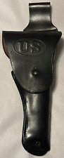 Original WW1 WWI US Army Colt 1911 Leather Holster G&K 1918 + ALG Belt Hanger picture