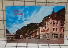 VTG Ephemera Postcard Unposted Ouray Colorado Street View day time picture