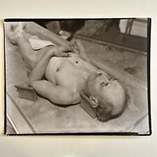 Vintage Original Old Human Autopsy Photo Medical Man Postmortem Large 8 X 10 picture