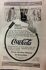 1911 Coca Cola - Couple Walking In Crowd -Super Nice AD-5 X 7 Darcy Arrow Design picture
