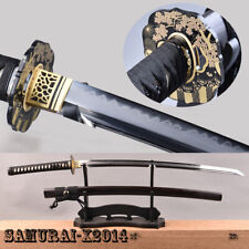 Finely Polished Clay Tempered T10 Steel Japanese Samurai Katana Sword With Box picture