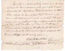 1821 Middleton, CT Election of Republican Delegate Notice Document picture