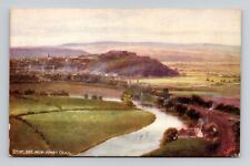 Postcard Stirling from Abbey Crag Scotland, Tuck Oilette Antique M14 picture