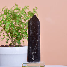 1.57B Natural Dark brown crystal Obelisk tower Quartz Crystal Point Healing picture