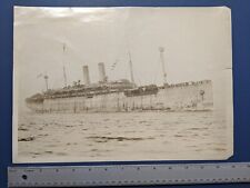 Hamburg American Line SS AMERIKA / USS AMERICA World War I Army Transport Photo picture