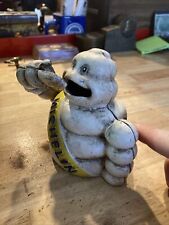 Michelin Tire Man Mechanical Bank Patina Cast Iron Goodyear Collector METAL GIFT picture