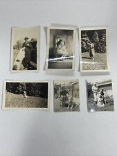 Vintage Photo Lot (6) 1920s-1930s Southern Ohio Dog and Owner Photos, Child picture