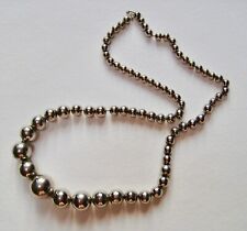 Old Pawn NAVAJO PEARLS Sterling Silver Plated Beads 28