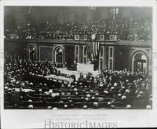 1917 Press Photo President Wilson declares war on Germany, Washington, D.C. picture