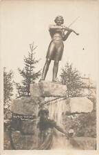 Vintage Postcard Statue of Ole Bull, Norwegian Virtuoso Violinist, Bergen Norway picture