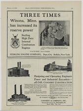 1928 Sterling Engine Ad: Winona, Minnesota Water Works Interior Picture picture