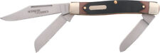 SCHRADE Old Timer Senior Stockman Brown 3-Blade Folding Pocket KNIFE EDC 8OT picture
