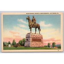 Postcard PA Gettysburg Major General G. Meade Memorial picture