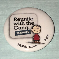 Linus/Peanuts Button/Pinback SDCC 2011 Exclusive Reunite With The Gang 1.25
