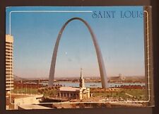 St. Louis Missouri Gateway Arch Continental Postcard 1Postmarked 1987 picture