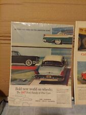 Two 1956 Ford Print Ads - 1957 Ford Family & FORD V-8 picture