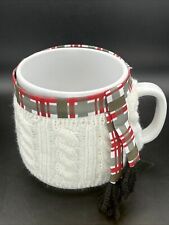 Sweater Mug Coffee Cup, Winter Wonder Lane, Home for Holidays, Ceramic Tea Plaid picture