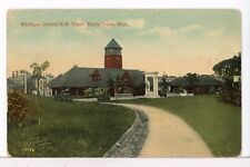 Michigan Central R. R. Depot, Battle Creek MI 1907-1915 Trains Railroad Postcard picture