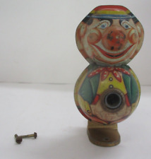 Vintage 1950's Kum Tin Lithograph Clown Pencil Sharpener Metal West Germany picture