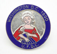 U.F.D.C Washington D.C. Doll Collecting Vintage Lapel Pin picture