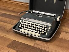 🔥 1960s Smith-Corona Super Sterling Portable Manual Typewriter w/ Case WORKS picture